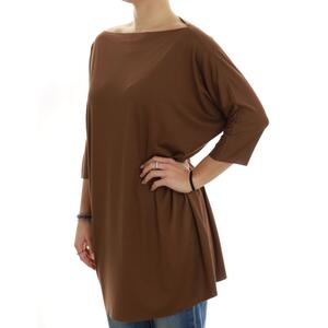 T-SHIRT LASERATA TABACCO